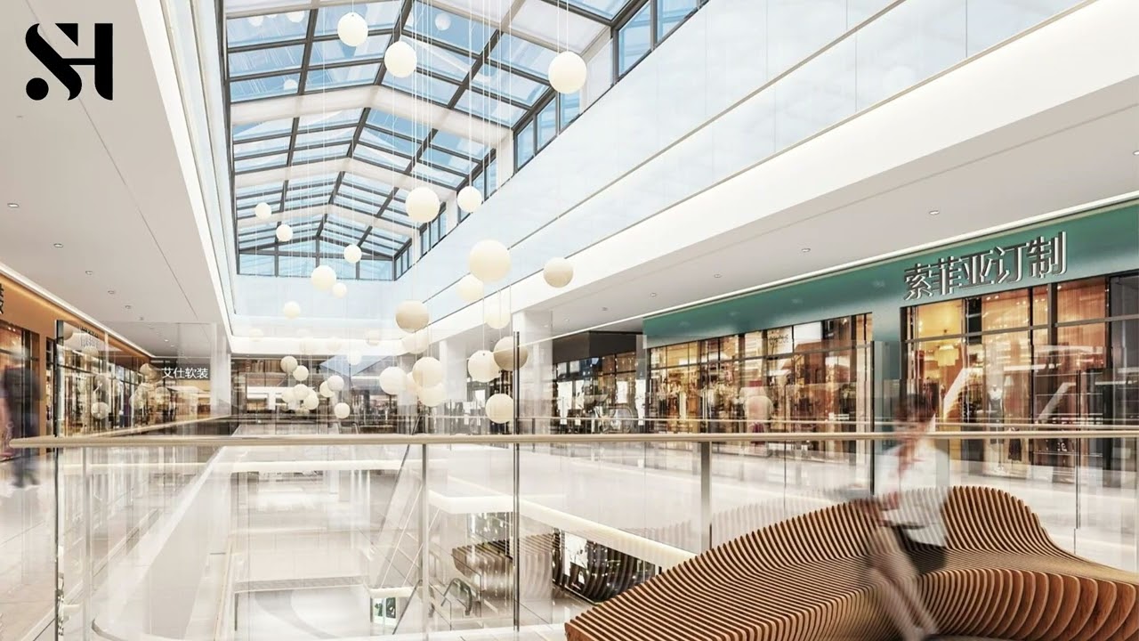 Modern shopping mall interior design