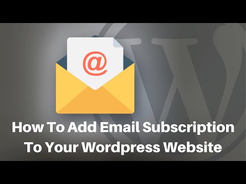 How To Add Email Subscription To Your Wordpress Website using feedburner