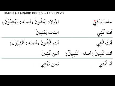 Madinah Arabic Book 2 Lesson 28 Tamil