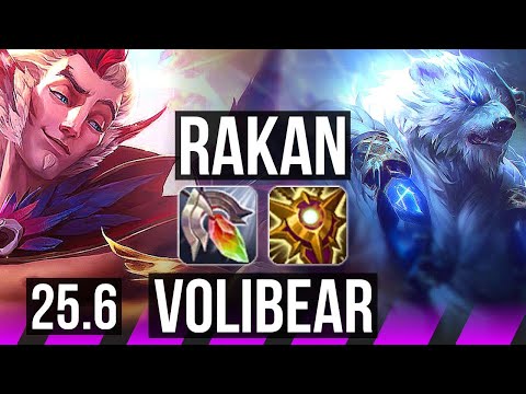 RAKAN & Brand vs VOLIBEAR & Samira (SUP) | KR Master | 25.6
