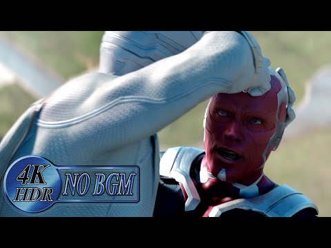 Wanda's Vision Helps White Vision Recover His Memories Fight Scene [No BGM] | WandaVision