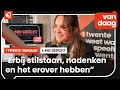 Voorzitter studentenvereniging Taste draagt 4-mei-gedicht voor