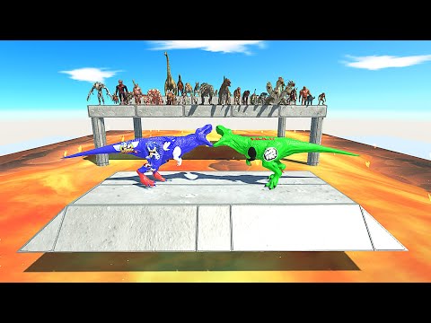 All Unit Against Itself On A Molten Lava - Animal Revolt Battle Simulator