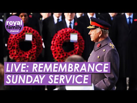 LIVE: King Charles Leads Remembrance Sunday Service at the Cenotaph in London