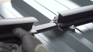 K2 InsertionRail 2.0 + BasicClip Installation | Trapezoidal Metal Roof Mounting Demo I Solar&Solar