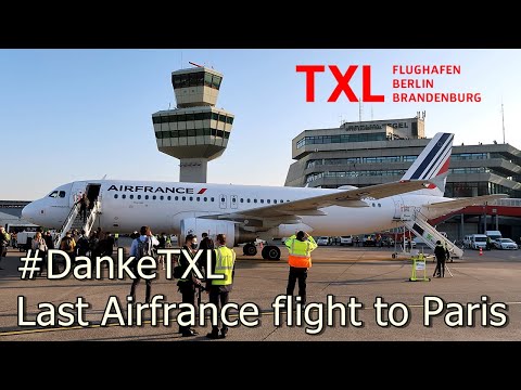 [Tripreport] LAST COMMERCIAL FLIGHT OUT OF BERLIN TEGEL ✈ Air France A320 #DankeTXL