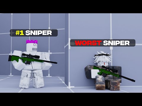 THE BEST and WORST SNIPER Players in Roblox Rivals!