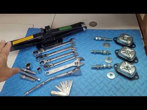 Changing marine engine mounts