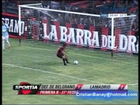 Defensores 1 General Lamadrid 2 Primera B Metro 2011-12 Los goles (22/2/2012)