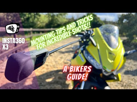 Insta 360 X3 | How to mount on your motorbike for INCREDIBLE cine shots! Tips and tricks revealed.