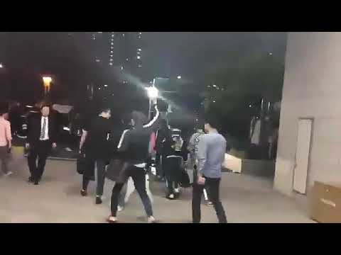 180527 BTS enroute home after attending ALADIN FANSIGN 2018