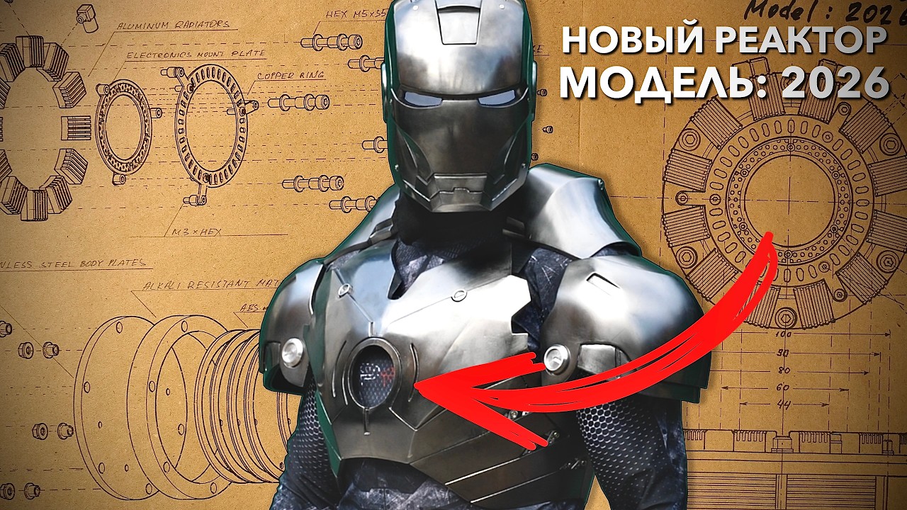 Реактор Железного Человека. Модель 2026: чертежи, дизайн, концепции @AlexBurkan