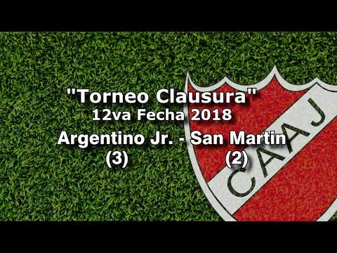 12va Fecha Torneo Clausura - Argentino Jr  (3) - San Martin (2)
