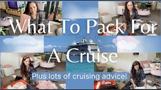 PACK WITH ME FOR A CRUISE SHIP! What I Pack For A 4-Week Cruise.