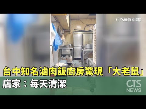 台中知名滷肉飯廚房驚現「大老鼠」　店家：每天清潔