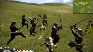 Shogun 2 total war: hattori ninja(iga ryu ninjutsu) vs katana hero