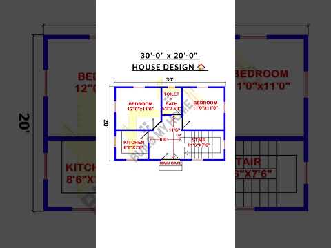 30 x 20 house design/ 30 x 20 ghar ka naksha/ 30 x 20 home design/ #buildmyhome #shorts #home #house