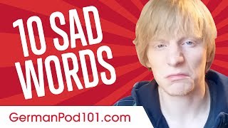 Learn the Top 10 Sad Words in German