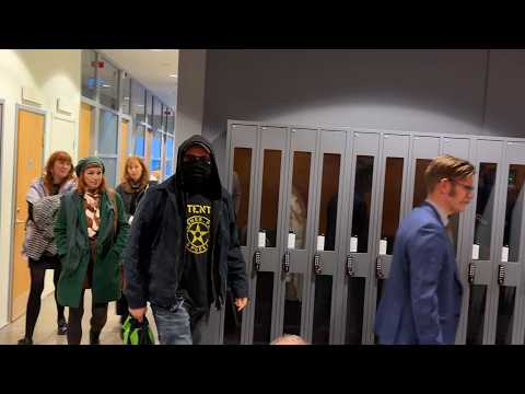 Vänsterextrem våldsman döms – maskerade anhängare skapade kaos i tingsrätten