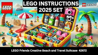 LEGO INSTRUCTIONS: Build the FUN LEGO Friends Creative Beach and Travel Suitcase 42672 Book 2