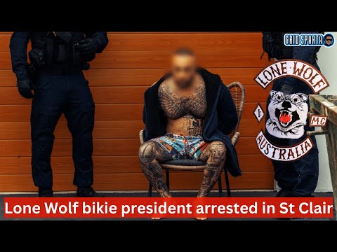 Lone Wolf bikie president arrested in St Clair, NSW