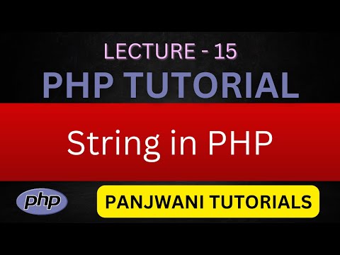 Learning PHP in hindi video 15 String