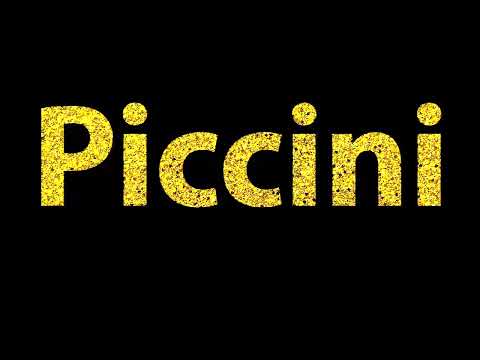 How To Pronounce Piccini