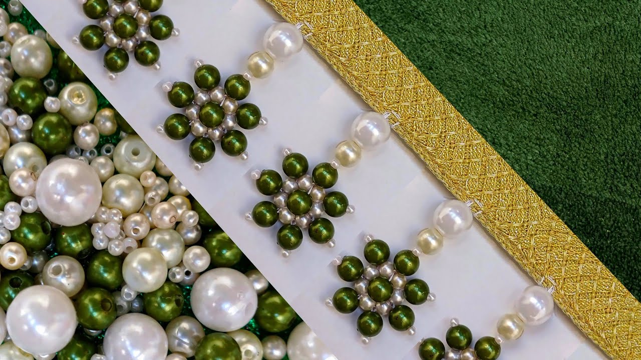 Very special, formal and practical embroidery training#DIY⚘️💚⚘️