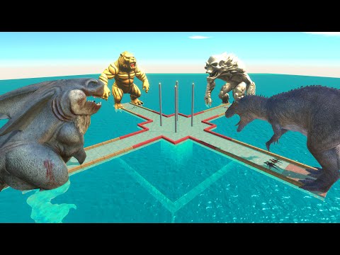 Underwater Battle Royale of 4 Factions – Dinosaurs vs Aquatics vs Beasts vs Animals | ARBS