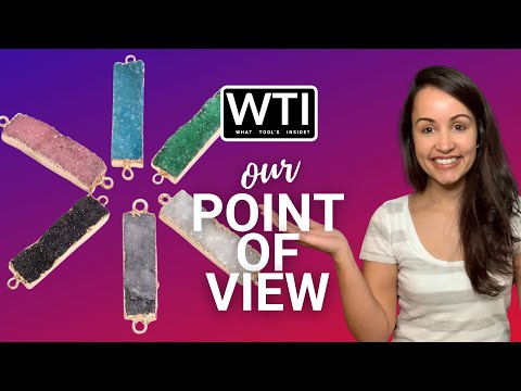 Druzy Crystal Rectangle Links - WTI product video review