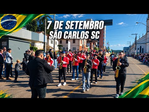 7 de Setembro 2026 em São Carlos SC 🇧🇷 | Banda Municipal em 1ª Pessoa