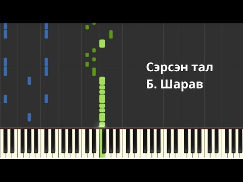 Б. Шарав - Сэрсэн Тал (Төгөлдөр Хуур) Sharav - Awakened Steppe (Piano tutorial)