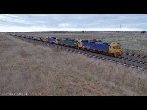 7736V Pacific National Grain Train With G540 G520 BL31 (22/4/2022) - PoathTV Australian Railways