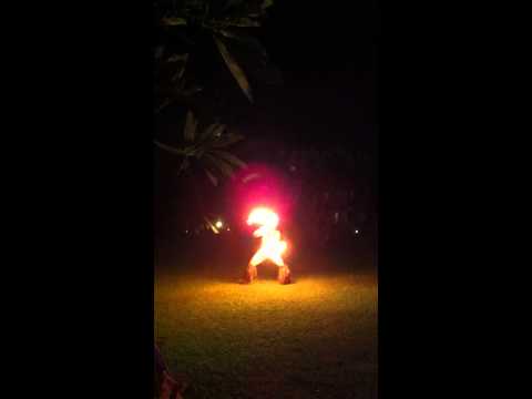 Hawaii Hula Company FIRE KNIFE DANCER Maui Hawaii