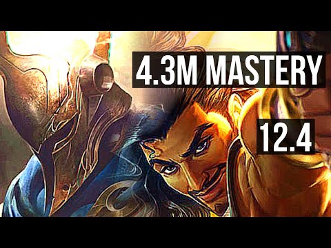 PANTHEON vs AKSHAN (TOP) | 4.3M mastery, 4/1/4, 700+ games | KR Diamond | 12.4