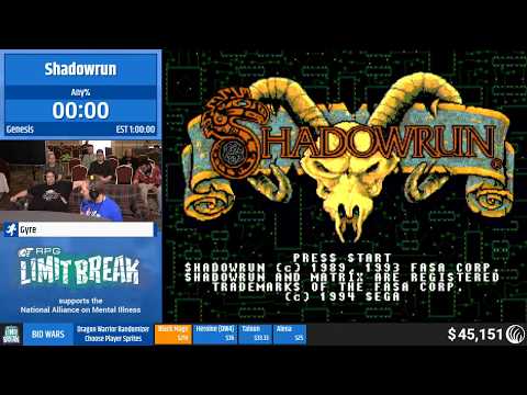 Shadowrun (Genesis) by Gyre (RPG Limit Break 2019 Part 24)