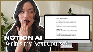 Testing out Notion AI for Freelancers & Content Creators || Can Notion write my next course?!