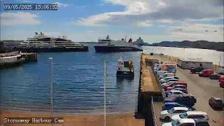 24/7 Live Cam - Stornoway Harbour (Ferry & Cruise Port) - Hebridean Live Webcam live webcam