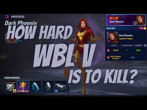 WORLD BOSS LEGEND V : DARK PHOENIX  GUIDE - HOW TO KILL JEAN - ALL TACTICS | Marvel Future Fight