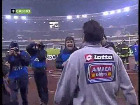 Primo Derby di Verona in Serie A - Malesani esulta a fine match. Hellas Verona-Chievo 3-2