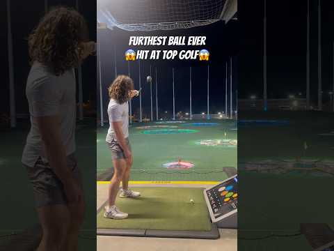 The Furthest Ball Ever Hit At Top Golf🚀 #golf