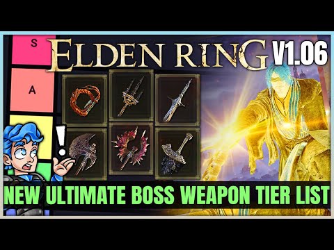 The MOST POWERFUL Boss Weapons Tier List - Best Str Dex Int Faith Arcane Weapons in Elden Ring!
