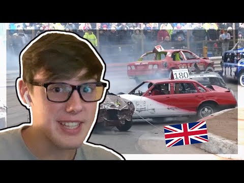 THATS DANGEROUS! | American Reacts to "English Banger Racing"
