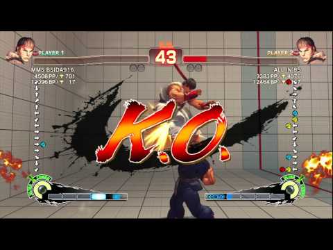 SSF4 AE 2012: MMS BSIDA916 (Ryu) vs ALLIN85 (Ryu) - Ranked Match (First to 5) - True HD - Prt.2