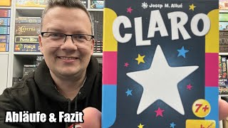 Claro (Zoch) - positiv überrascht! Tolles Kartenspiel und Familienspiel