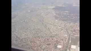 preview picture of video 'Approach and landing MEXICO CITY on CO  737-800 from Houston'