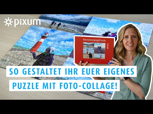Ihr möchtet ein persönliches Puzzle gestalten und am liebsten sogar mit einer eigenen Foto-Collage? Dann seid ihr hier genau richtig! Jessica erklärt euch in diesem Video, wie ihr das über Pixum ganz schnell und einfach gestalten könnt.