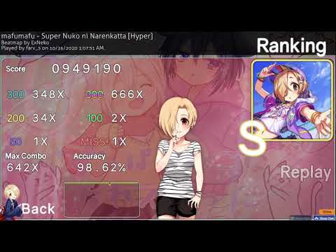 Super Nuko ni Narenkatta [Hyper] 98.62% 1xmiss 1x 50