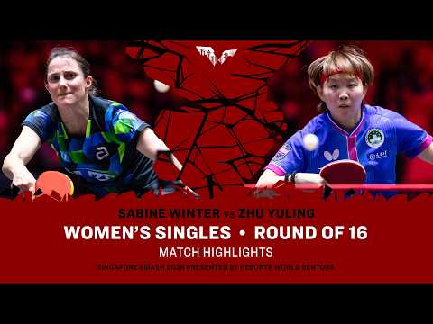 Sabine Winter vs Zhu Yuling | WS R16 | #WTTSingapore2026