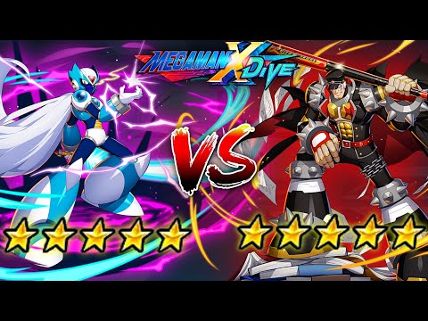ViA 5* Vs Gangsta Boy Sigma 5* + REMATCH - Mega Man X DiVE (Mobile Controls PvP)